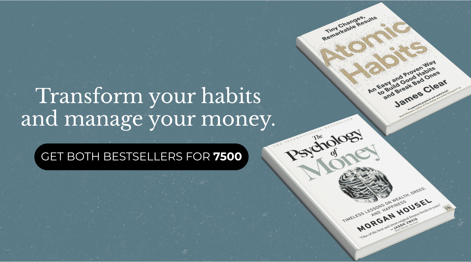 The Psychology of Money and Atomic Habits Value Pack